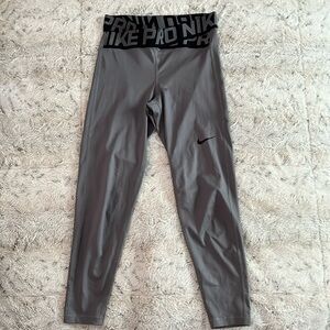 nike pro crossover waistband 7/8 leggings